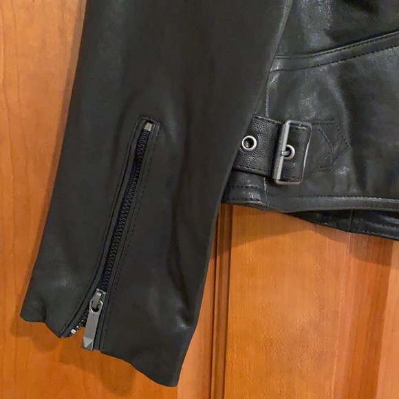 Bcbgmaxazria Leather Moto Jacket - Picture 13 of 16